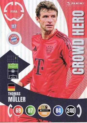 117.  Thomas Müller (FC Bayern München)  -  Crowd Hero (PAXLCWC25)