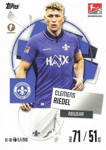 FE-18 Clemens Riedel (SV Darmstadt 98) 1st Edition ( MABL25/26 )